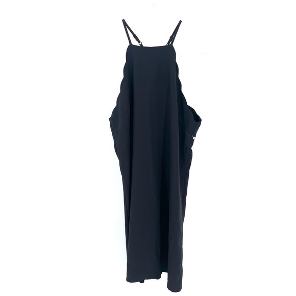 LULUS Black Endlessly Endearing Scalloped Hem Sleeveless Mini Dress LBD - Picture 4 of 9